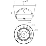 Grothe - Kamera für Überwachungssystem IP Dome-Kamera VK 1099/562 5MPX NEIUS
