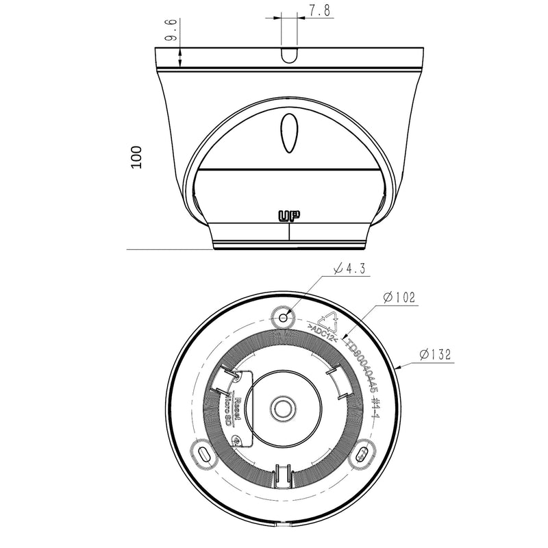 Grothe - Kamera für Überwachungssystem IP Dome-Kamera VK 1099/562 5MPX NEIUS