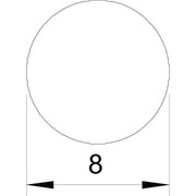 OBO Bettermann - Rundleiter/Draht für Blitzschutz Rundleiter RD 8-V2A 50kg Ring, 8mm, VA − 125 Meter