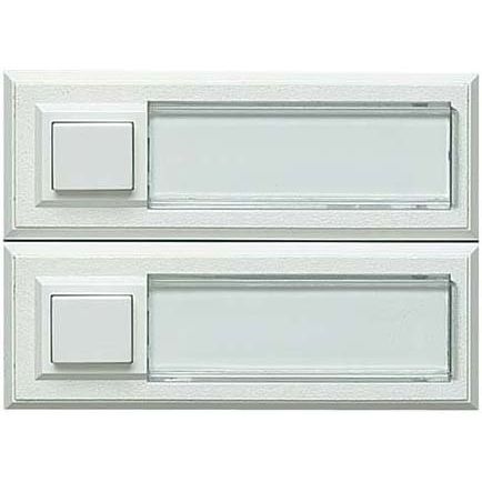 Grothe - Klingeldrücker Klingeltaster AP 1fach ETA 2132A 32x90x18mm,ws,bel