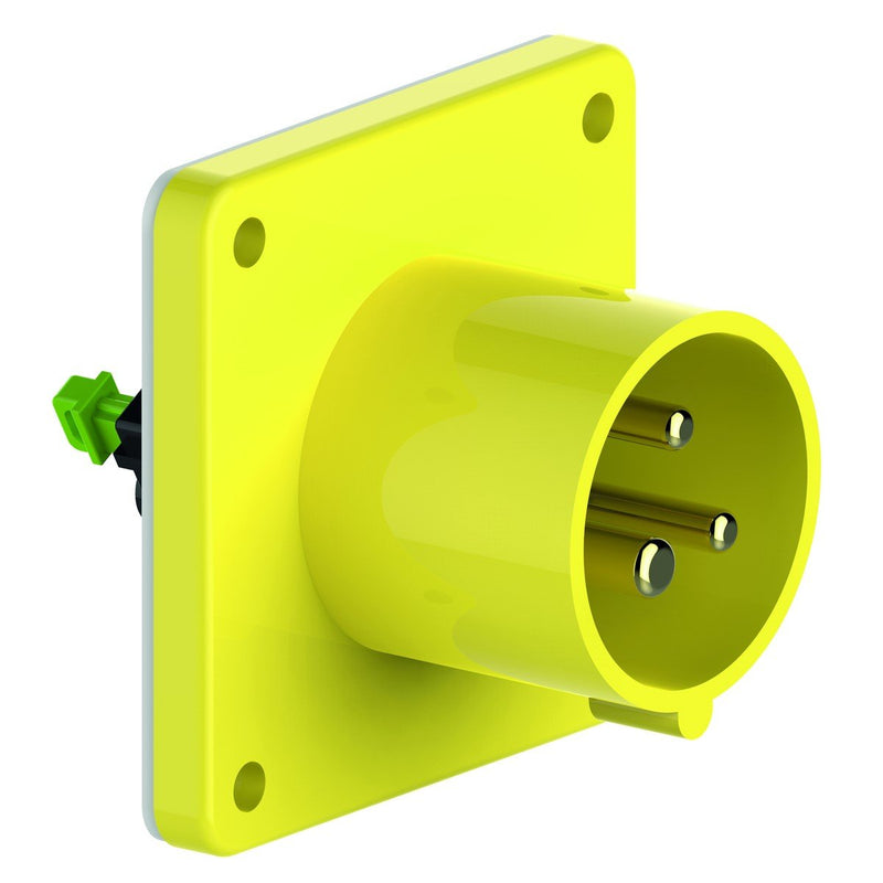 Bals Elektrotech - CEE-Gerätestecker (IEC 60309) Anbau-Gerätestecker 28001 3p 110V 4h Ip 44