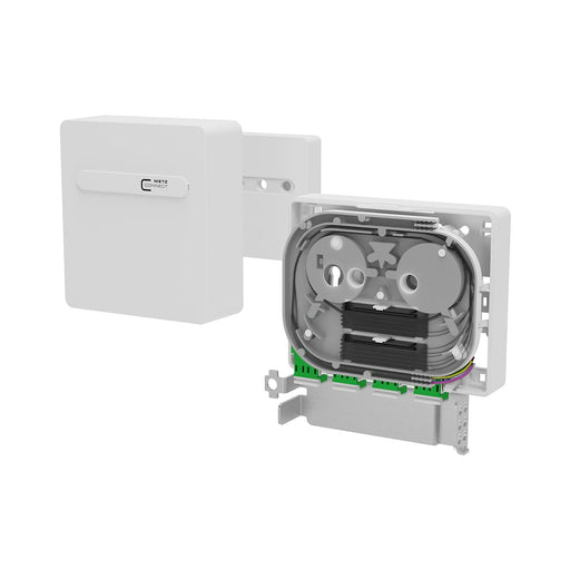 Metz Connect - Kommunikationsanschlussdose LWL Anschlussbox splice 1501597G04HC 4xLC-D APC OS2