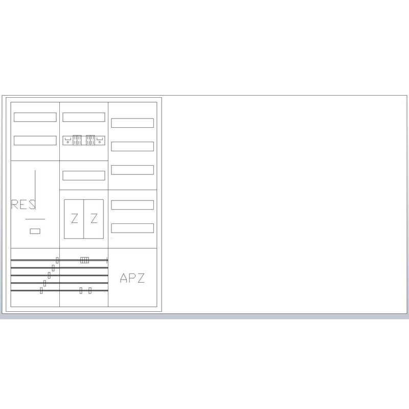 ABN - Zähler-Komplettschrank Zählerschrank S37EA220Z eHZ 2Z 1T-3P1V 1APZ