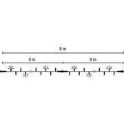 Scharnberger+Hasenbein - Festbeleuchtung LED-String-Lite 160 2x4m 58572 220-240V ws LED:weiß