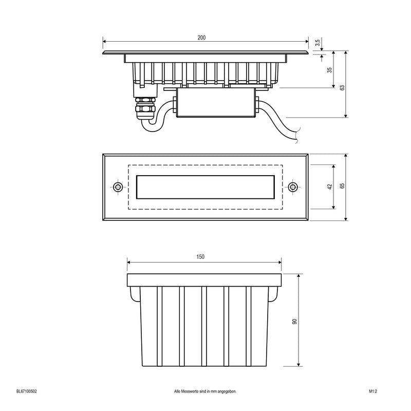EVN Lichttechnik - Bodeneinbauleuchte LED-Bodeneinbauleuchte BL67100502 IP67