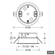 LTS Licht&Leuchten - Elektrisches Zubehör/Ersatzteile für Leuchten Stromschiene Einbau ST-EMONO/9000-BP-Dsw