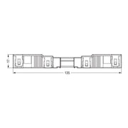 WAGO - Steckverbinder für steckbare Gebäudeinstallation Buchse 770-104 2x0,5-4mmq schwarz − 25 Stück