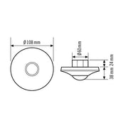 ESYLUX - Bussystem-Bewegungsmelder Decken-Präsenzmelder ws PD-C 360i/8 DUO DALI UP,360Grad,DALI/DSI