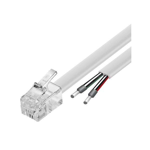 ESYLUX - System-Patchkabel Kupfer Kabel CABLE RJ10-OPEN END EC10431517 10m, ws