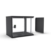 Enoc - Netzwerkgehäuse 19" Basic Wandschrank W3 9-4-S 9HE, 400mm Tief, sw