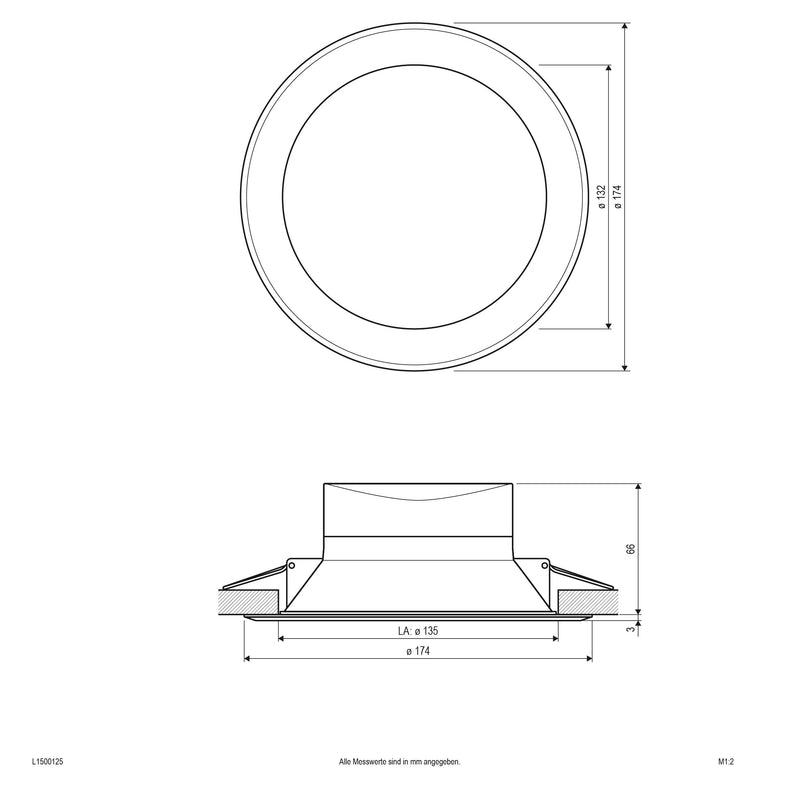EVN Lichttechnik - Downlight/Strahler/Flutlicht LED-Einbauleuchte L1500125