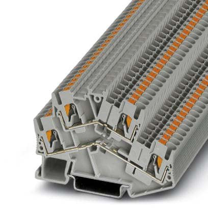 Phoenix Contact - Durchgangs-Reihenklemme Doppelstockklemme PTTBS 2,5/U-OG/O-GN − 50 Stück