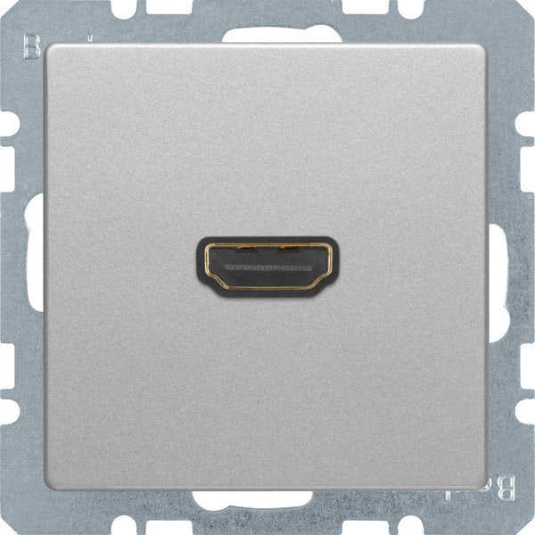 Berker - Einsatz/Abdeckung für Kommunikationstechnik HDMI-Steckdose 3315426084 alu/lack