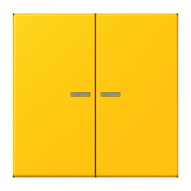 Jung - Abdeckung/Bedienelement für Installationsschalterprogramme Wippe 2fach m. Lichtleiter LC 995 KO5 263 le jaune vif (4320W)