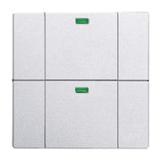 Busch-Jaeger - Sender/Fernbedienung für Installationsschalterprogramme Bedienelement 2-fach 6732-83 alusilber