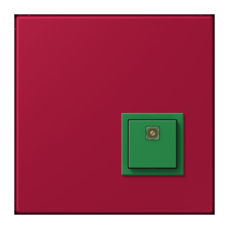 Jung - Behindertenelement für Installationsschalterprogramme Notrufsystem Abstelltaster NRS LC 0834 AT 229 rouge carmin