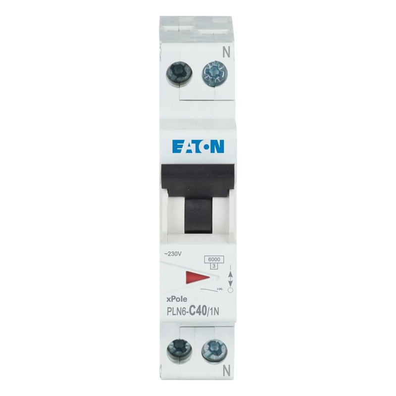 Eaton - Leitungsschutzschalter Leitungsschutzschalter PLN6-C40/1N-DE 40A, 1p+N,Steckkl. C