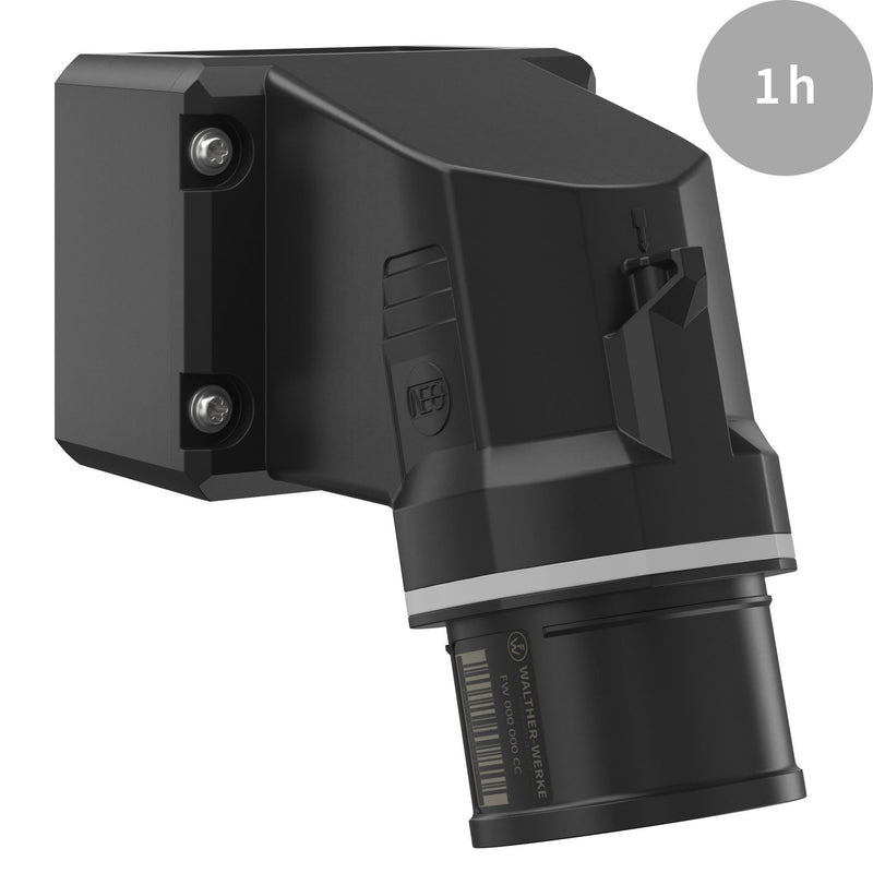 Walther Werke - CEE-Gerätestecker (IEC 60309) CEE NEO Wandgerätestecker FW714501SK 16A 5P 1h IP54 − 10 Stück