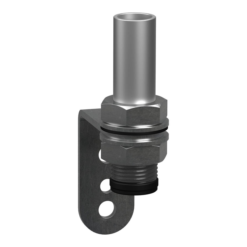 Schneider Electric - Signalsäulenelement, Fuß mit Rohr L-Winkel Mit Rohr 100Mm XVZ100T Xvb7/Xv4/Xv6