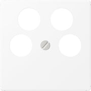 Jung - Einsatz/Abdeckung für Kommunikationstechnik Abdeckung A 561-4 SAT2 WWM f.SAT-TV-Steckdose