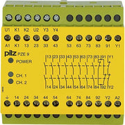 Pilz - Gerät zur Überwachung von sicherheitsgerichteten Stromkreisen Kontakterweiterungsblock PZE 9 #774142 48VAC 8n/o 1n/c