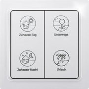 Eltako - Sender/Fernbedienung für Installationsschalterprogramme Profiltaster F4PT-wg Tipp-Funk, 4-Kanal
