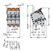 WAGO - Leiterplattenklemme 2616-2111/010-000 − 7 Stück
