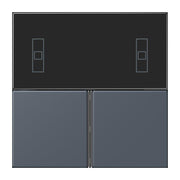 Jung - Abdeckung/Bedienelement für Installationsschalterprogramme Tastensatz 3fach LC 4093 TSA 262 gris fonce 59