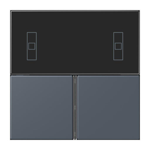 Jung - Abdeckung/Bedienelement für Installationsschalterprogramme Tastensatz 3fach LC 4093 TSA 262 gris fonce 59