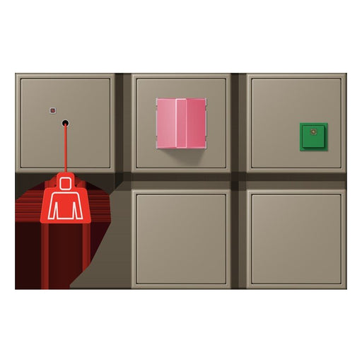 Jung - Behindertenelement für Installationsschalterprogramme Notrufset mit USV NRS LC 0834-2 242