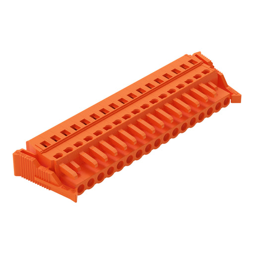WAGO - Kabelsteckverbinder für Leiterplattensteckverbinder 1-Leiter-Federleiste 231-317/037-000 CAGECLAMP,2,5mm²,or − 10 Stück