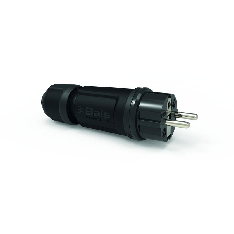 Bals Elektrotech - Schutzkontaktstecker Schutzkontakt-Stecker 16A 7372-1 250V IP54 schwarz