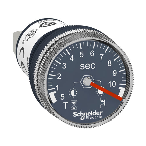 Schneider Electric - Zeitschalter für Installationsschalterprogramme Timer/Zeitrelais XB5DTB22 0,5s bis 10s