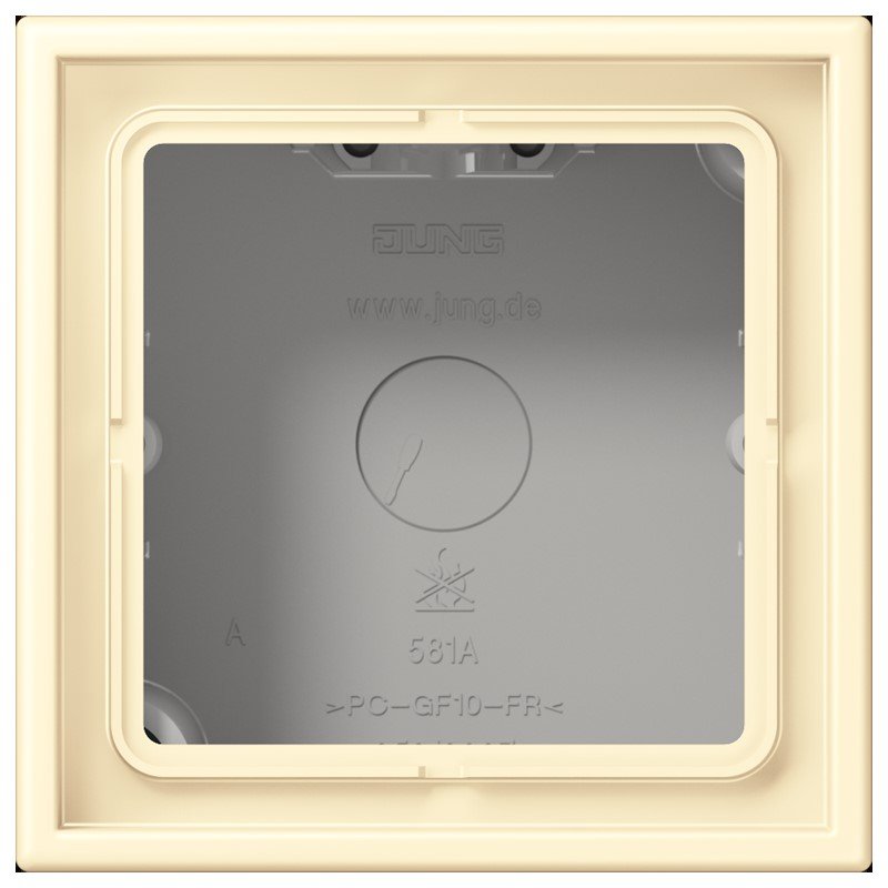 Jung - Aufputzgehäuse für Unterputzgerät Aufputz-Kappe 1fach LC 581 A 201 blanc (32001)