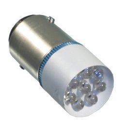 Scharnberger+Hasenbein - Anzeige- und Signallampe Cluster LED 16x38mm Ba15d 35487 130VAC/DC weiß BG