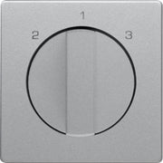 Berker - Abdeckung/Bedienelement für Installationsschalterprogramme Zentralstück mit Drehknopf 1084608400 3S Q.1/Q.3 alu