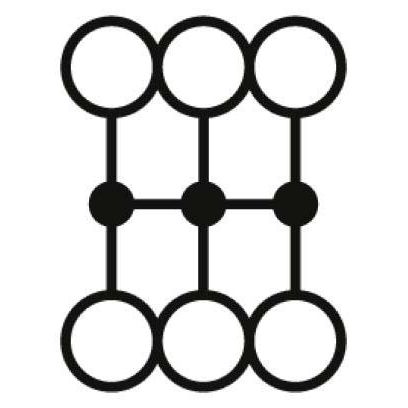 Phoenix Contact - Durchgangs-Reihenklemme Verteilerblock PTFIX 6X1,5-G BU − 20 Stück