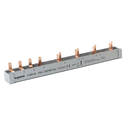 Legrand - Phasenschiene Stiftkammschienen-Kombi. Legrand 404984 1FI4P u. 4AFDD + LS