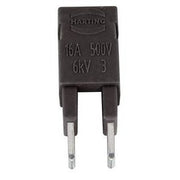 Harting - Zubehör/Ersatzteile für Industriesteckverbinder Steckbrücken 09330009822 2x schwarz − 5 Stück