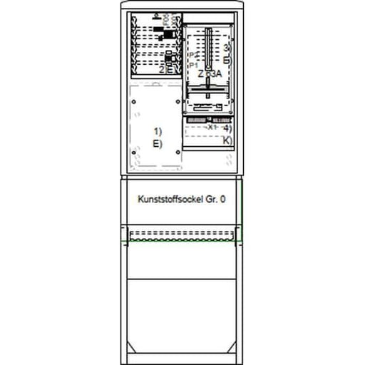 Striebel&John - Zähler-Komplettschrank Zähleranschlusssäule SZ2200E kpl. 1Z1HTSG
