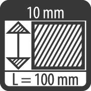 Pica-Marker - Markierungsstift Specksteinkreide 571-10 10x10x100mm − 50 Stück