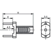 Telegärtner - Koax-Steckverbinder Kabeldirektanschluss f.LTP 100021302 RG178B/U RG196A/U − 5 Stück