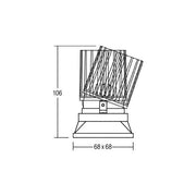 Brumberg Leuchten - Downlight/Strahler/Flutlicht LED-Einbauleuchte 12641073 3000K weiß