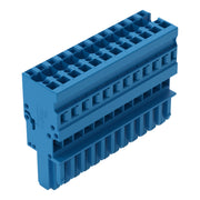 WAGO - Ein- und mehrpolige Klemmenleiste 1-Leiter-Federleiste 769-112/000-006 CAGE CLAMP,4mm²,blau − 20 Stück