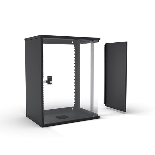 Enoc - Netzwerkgehäuse 19" Basic Wandschrank W3 15-4-S 15HE, 400mm Tief, sw