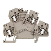 Weidmüller - Durchgangs-Reihenklemme Z-Reihenklemme ZDK 4-2 4qmm beige Zugfedera − 50 Stück