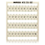 WAGO - Klemmenmarkierung WSB-Bezeichnungssystem 209-502 W: 1-10 (10x)