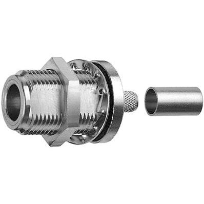 Telegärtner - Koax-Steckverbinder N-Einbaubuchse cr/cr 100024059 G30(1.5/3.8)
