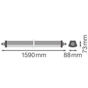 Ledvance - Decken-/Wandleuchte LED-Feuchtraumleuchte DPFLEXTH1,5P42WML830 1,5m, 830, ML