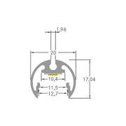 Brumberg Leuchten - Mechanisches Zubehör/Ersatzteile für Leuchten LED-Anbau-Rundprofil 53760260